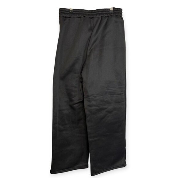 SHEIN‎ Black Wide Leg Sweatpants Drawstring Waist Loungewear Pants Women's L - Picture 2 of 3
